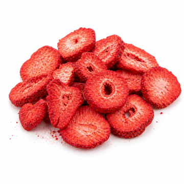 Fragole a fette liofilizzate
