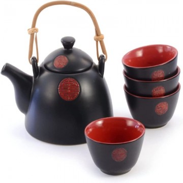 Oriental porcelain tea set