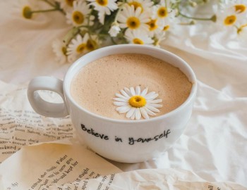 Latte alla camomilla, avvolgente e rilassante 