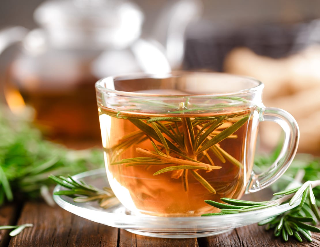 Which herbal teas help improve memory and concentration?