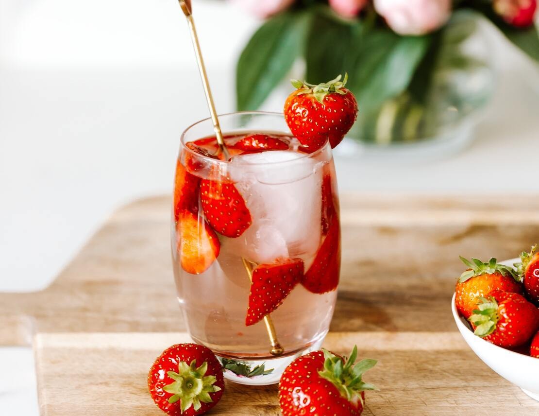 Tè freddo alla fragola fatto in casa